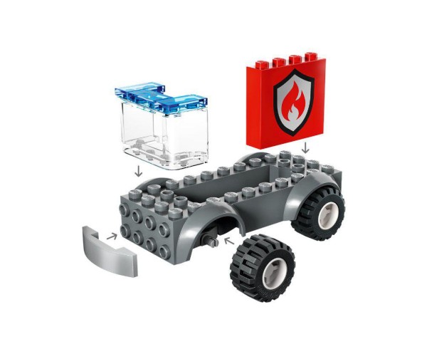 Encontraproduto.com.br - Blocos de Montar - City - Quartel e Caminhao dos Bombeiros LEGO DO BRASIL