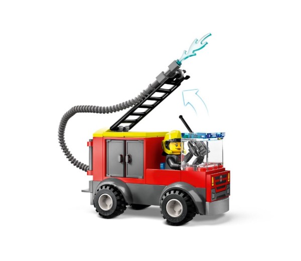 Encontraproduto.com.br - Blocos de Montar - City - Quartel e Caminhao dos Bombeiros LEGO DO BRASIL