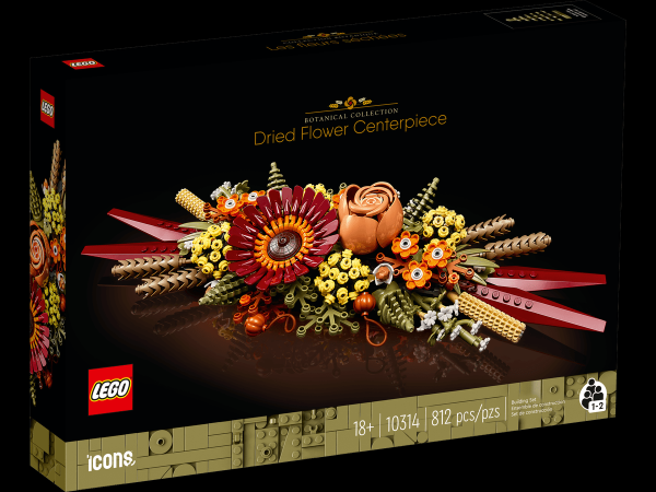 Encontraproduto.com.br - Blocos de Montar - Icons Centro de Mesa de Flores Secas LEGO DO BRASIL