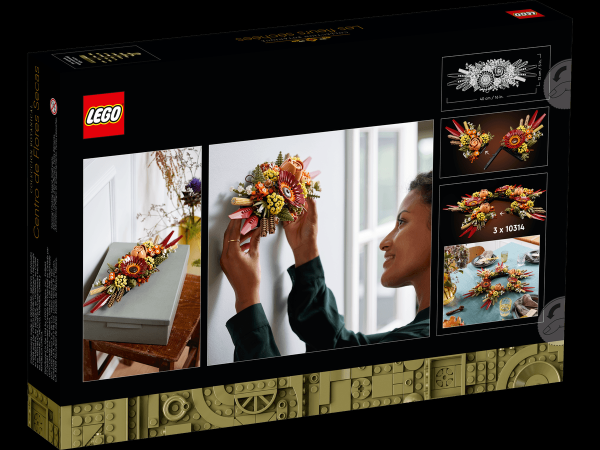 Encontraproduto.com.br - Blocos de Montar - Icons Centro de Mesa de Flores Secas LEGO DO BRASIL