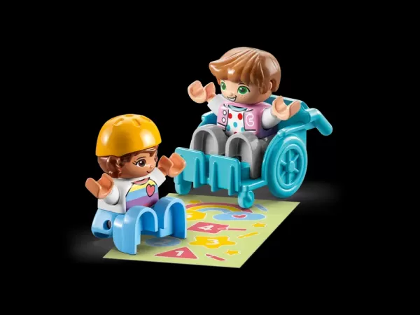 Encontraproduto.com.br - Blocos de Montar - Conjunto Construcao - Town Life Na Creche LEGO DO BRASIL