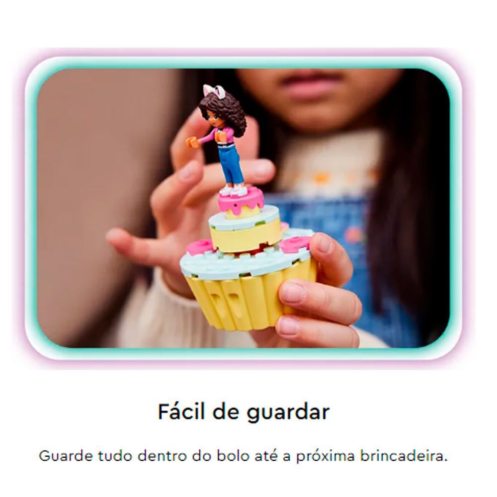 Encontraproduto.com.br - LEGO Set Gabbys Dollhouse 10785 Cozinha Divertida com o Bolinho 58 peças