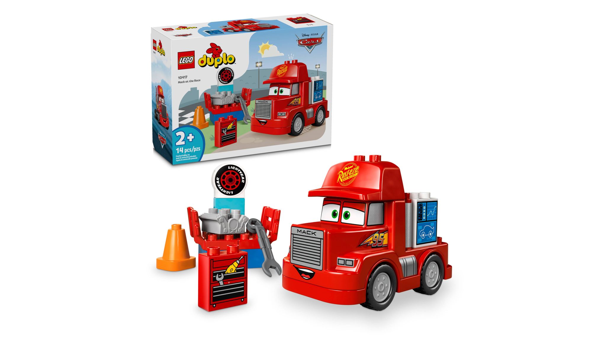 Blocos De Montar Duplo Mack Na Corrida - Lego 10417