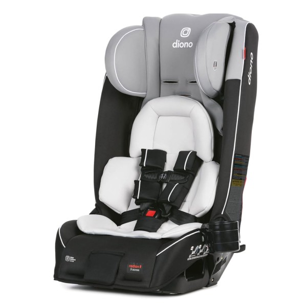 Encontraproduto.com.br - Cadeira de Bebê para Carro 4 em 1 para 10 Anos de Uso com 6 Acessórios, Diono Radian 3RXT, Preta