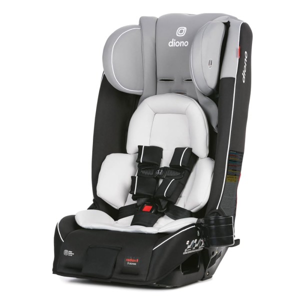 Encontraproduto.com.br - Cadeira de Bebê para Carro 4 em 1 para 10 Anos de Uso com 6 Acessórios, Diono Radian 3RXT, Preta