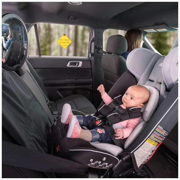 Encontraproduto.com.br - Cadeira de Bebê para Carro 4 em 1 para 10 Anos de Uso com 6 Acessórios, Diono Radian 3RXT, Preta