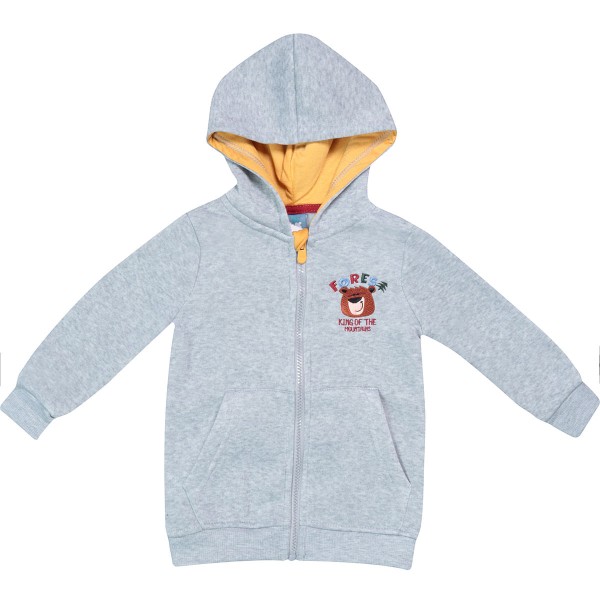 Encontraproduto.com.br - Blusão Media Infantil Fleece Cinza - Toys & Kids