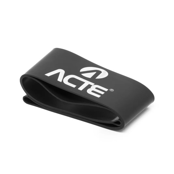 Encontraproduto.com.br - Mini Faixa Elástica Acte Band Extra Forte 1.2 Mm Unissex - Preto
