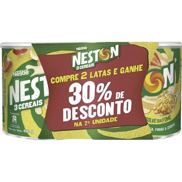 Encontraproduto.com.br - Neston 3 Cereais Pack com 2x400g