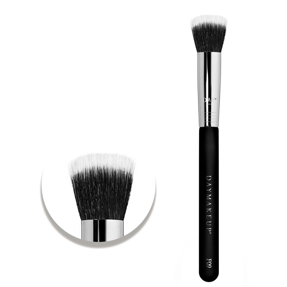 Encontraproduto.com.br - F09 | Pincel Kabuki Duo Fiber Pequeno | Daymakeup