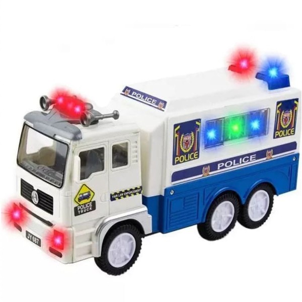 Encontraproduto.com.br - Caminhão de Polícia com Luz e Som - Toy King