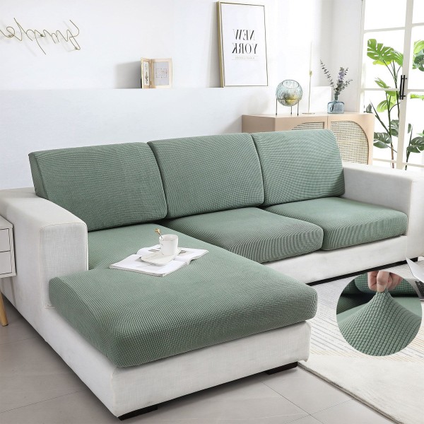 Encontraproduto.com.br - 1 Peça Jacquard Sofá Seat Cover Para Sala De Estar Elástico Sol