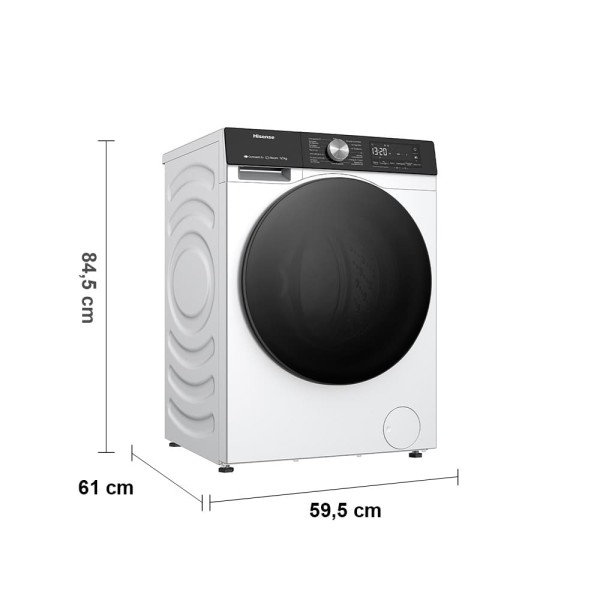 Encontraproduto.com.br - Lava E Seca 11kg Hisense Branca Com 11 Programas De Lavagem Steam Wi-Fi WD3S11 Branco 110V
