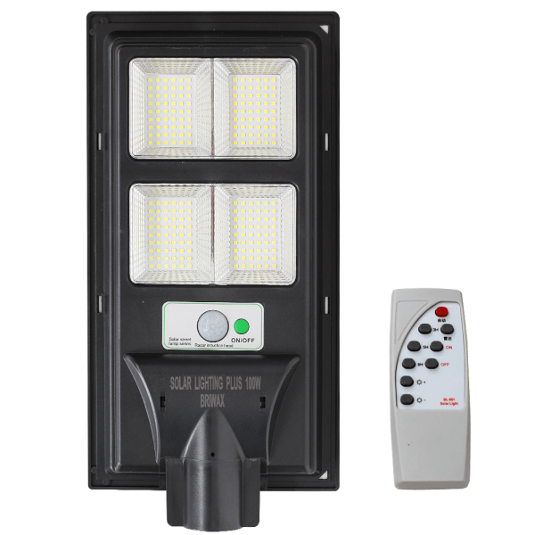 Luminária Pública Solar C/ Sensor e Controle remoto Led 100w