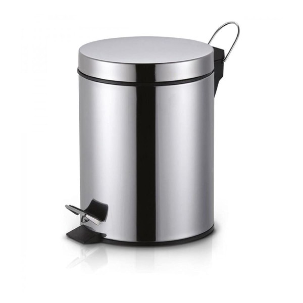 Encontraproduto.com.br - Lixeira de Inox com Pedal 5 Litros Coisas e Coisinhas