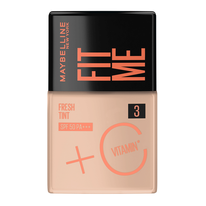 Encontraproduto.com.br - Base Maybelline Fit Me Fresh Tint SPF50 + Vitamina C 03 30ml