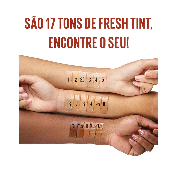 Encontraproduto.com.br - Base Maybelline Fit Me Fresh Tint SPF50 + Vitamina C 06 30ml