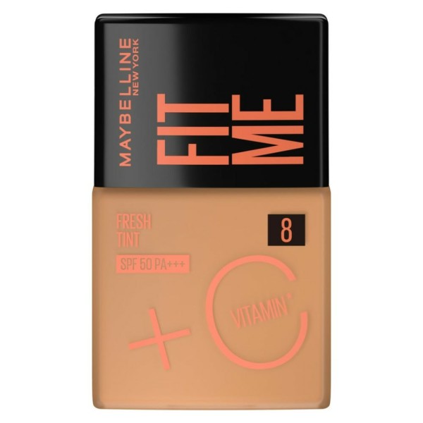 Encontraproduto.com.br - Base Maybelline Fit Me Fresh Tint SPF50 + Vitamina C 08 30ml