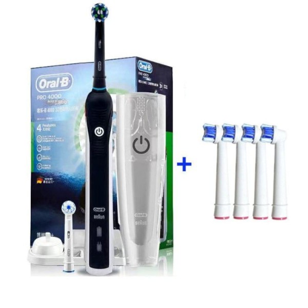 Encontraproduto.com.br - Escova de Dentes Elétrica Oral B 3D Smart Pro4000 com Sensor de Pressão