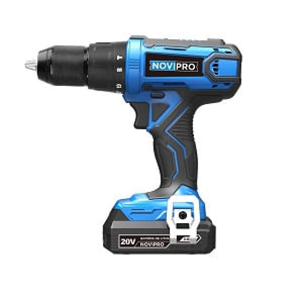 Furadeira de Impacto 20V c/ Bateria Íon-Lítio Novipro