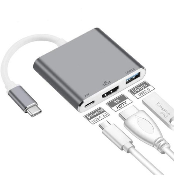 Encontraproduto.com.br - Cabo Adap Usb 3.1 Tipo C Thunderbolt 3.0 X Hdmi Usb 3 Tipo C