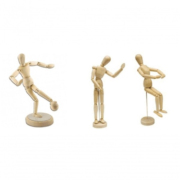 Encontraproduto.com.br - Boneco Manequim Articulado 20 C m
