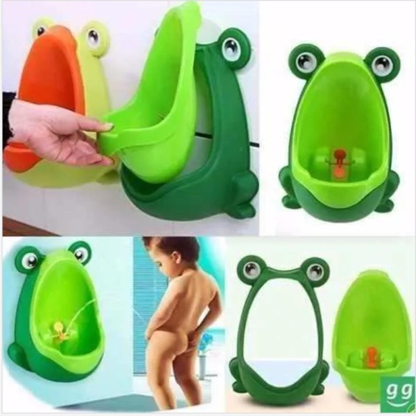 Encontraproduto.com.br - PINICO MICTORIO INFANTIL SAPINHO DESFRALDE TRONINHO BEBE MENINO XIXI COM VENTOSA DE PAREDE PORTATIL Cinza