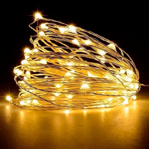 Cordão Fio de Fada Led com 50 Lâmpadas 5m Warm| Formosinha