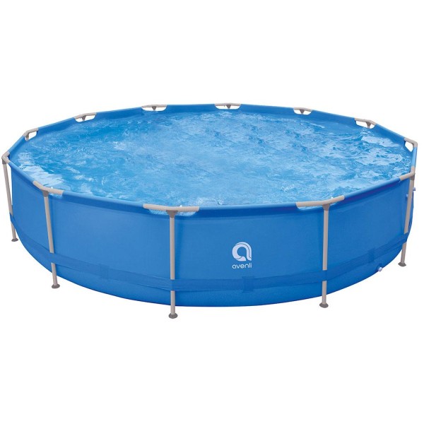 Encontraproduto.com.br - Piscina Articulada Uttil com Kit Reparo e Válvula de Drenagem Azul 9.495 Litros