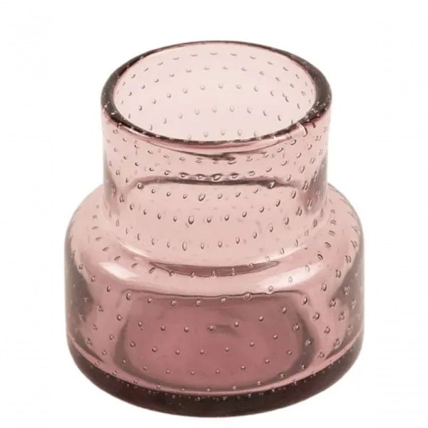 Encontraproduto.com.br - Vaso De Vidro Formas Rose 11x10cm