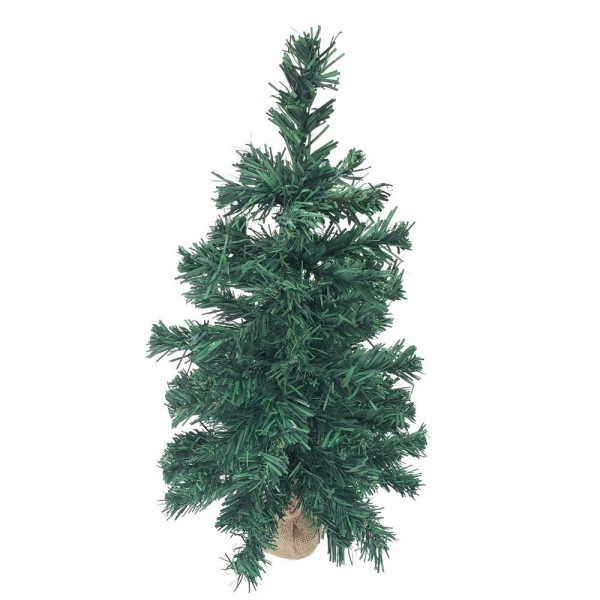 Encontraproduto.com.br - Mini árvore Natalina Imperial 60cm Com 67 Galhos Base Juta
