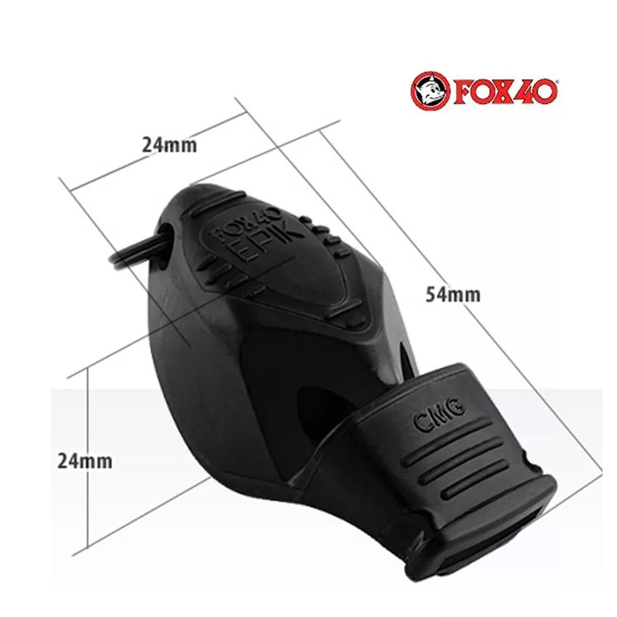 Encontraproduto.com.br - Apito Fox 40 Epik Cmg C/ Prot. Silicone Exp Profissional