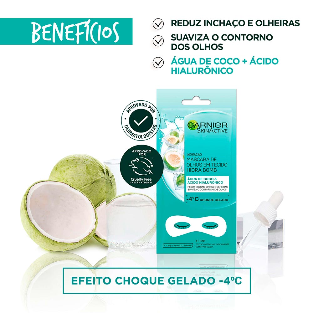 Encontraproduto.com.br - Mascara Facial Garnier Hidra Bomb Água De Coco