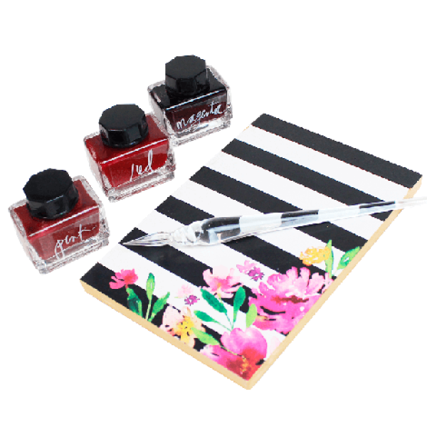 Encontraproduto.com.br - Kit Escritura com 7 Sinoart Sfs061-b Forest/plum/blue