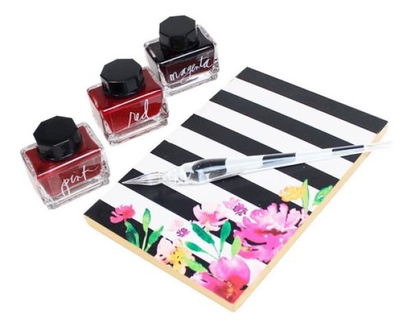 Encontraproduto.com.br - Kit Escritura com 7 Sinoart Sfs061-b Forest/plum/blue