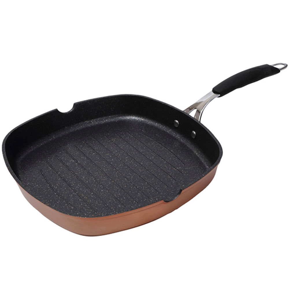 Grill Copper 28cm Indução Infinity Chefs Bergner