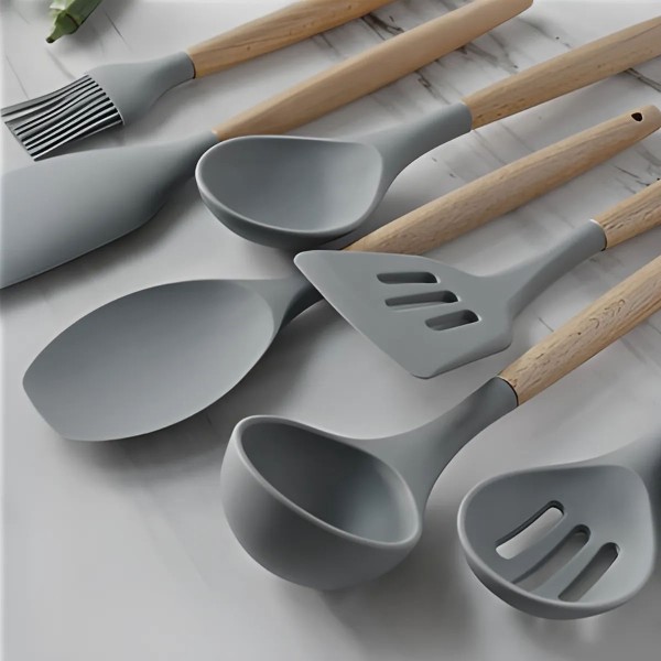 Encontraproduto.com.br - Jogo Utensílios de Cozinha Completo 19 Peças Rosa