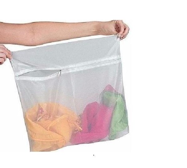 Encontraproduto.com.br - Kit 10 Saco Para Lavar Roupas 30X40 Delicadas Com Ziper