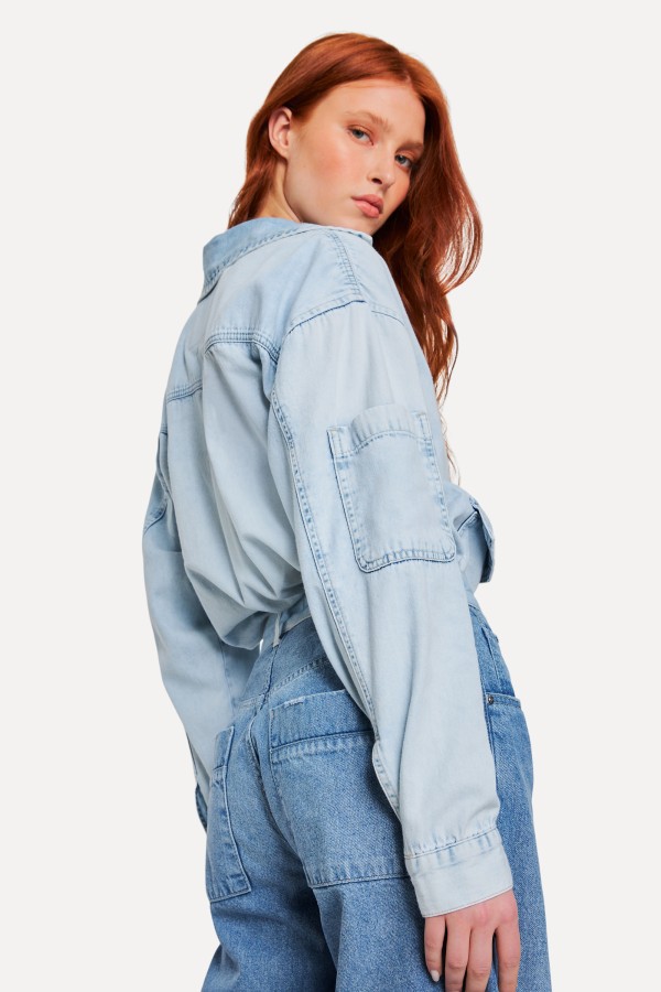 Encontraproduto.com.br - Camisa Jeans Clean