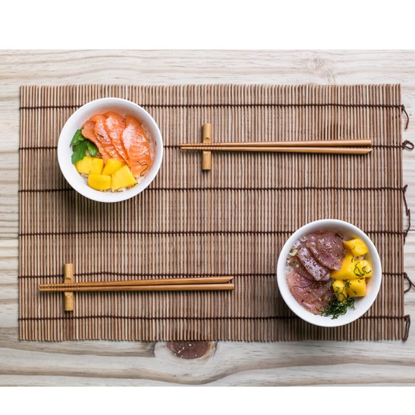 Encontraproduto.com.br - Kit Comida Japonesa Em Porcelana Com 8 Peças - Kyoto