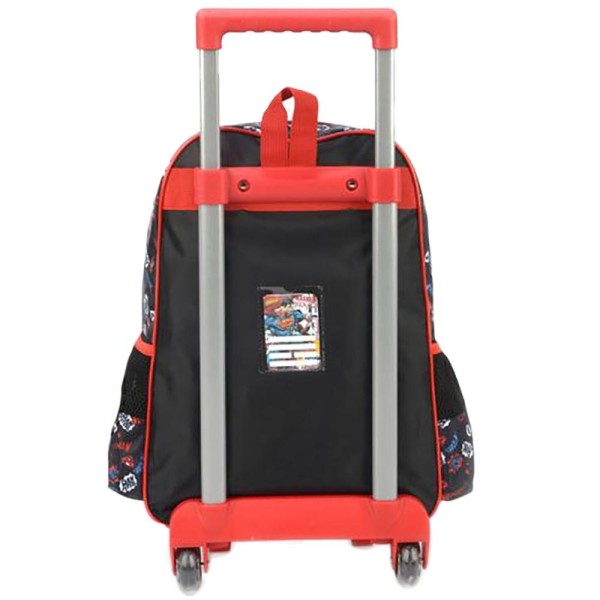 Encontraproduto.com.br - Mochila de Rodinhas Sem Alça Superman Luxcel Preto