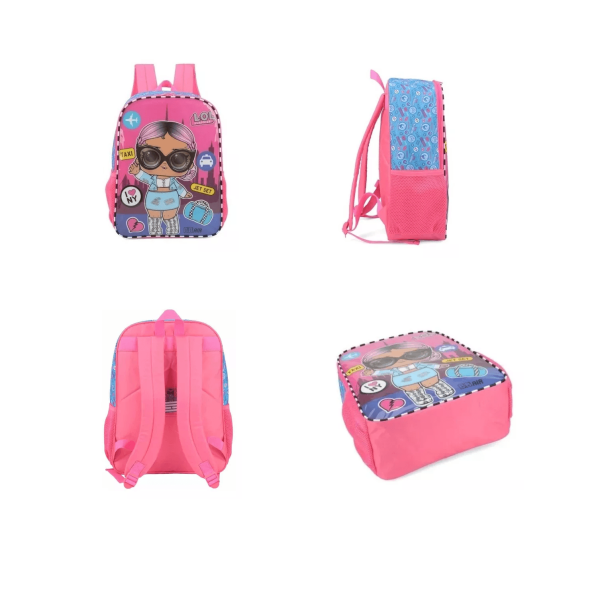 Encontraproduto.com.br - Mochila de Costas Luxcel Lol Pink