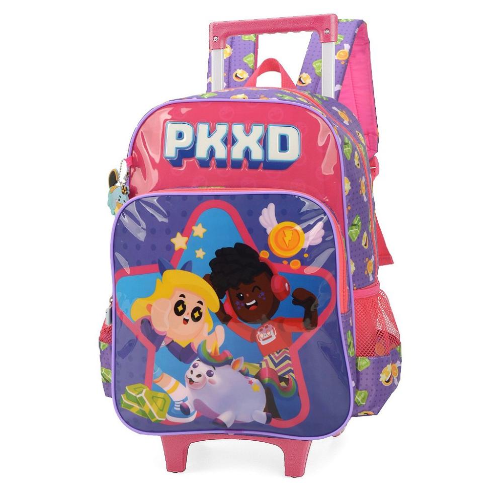 Encontraproduto.com.br - Mochila de Rodinhas Com Alça Luxcel PKXD Violeta
