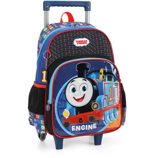 Encontraproduto.com.br - Kit Mochila de Rodinhas Lancheira Luxcel Thomas e Friends