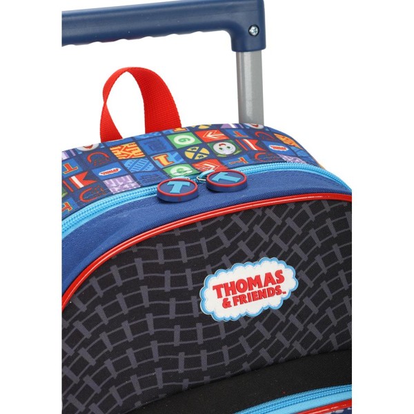 Encontraproduto.com.br - Kit Mochila de Rodinhas Lancheira Luxcel Thomas e Friends