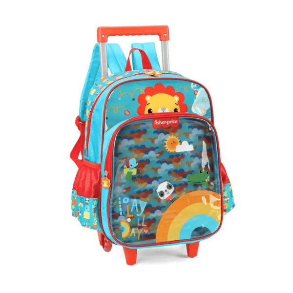 Encontraproduto.com.br - Mochila Infantil Com Rodas Fisher Price Azul