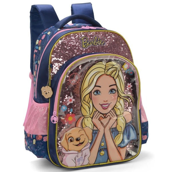 Encontraproduto.com.br - Mochila de Costas Luxcel Barbie Azul