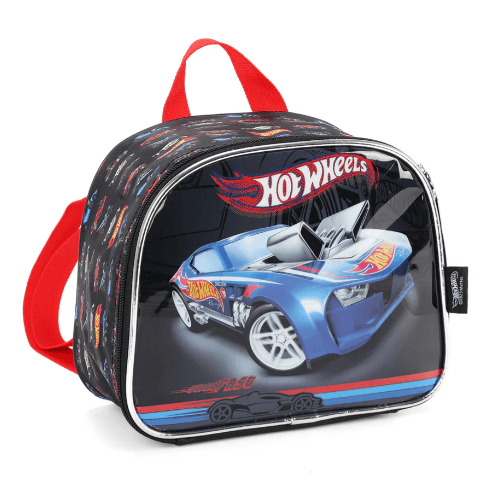 Encontraproduto.com.br - LANCHEIRA INFANTIL MASCULINA HOT WHEELS PRETA LA39153HW-PT MAXLOG