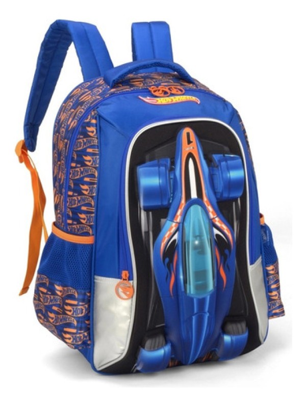 Encontraproduto.com.br - Mochila Hotwheels De Brinde Um Carrinho Sortido - Luxcel