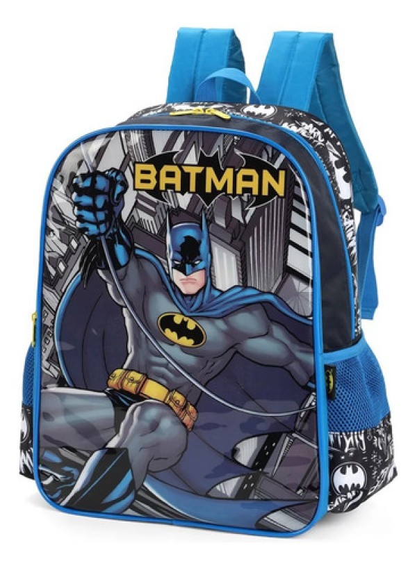 Encontraproduto.com.br - Mochila de Costas Luxcel Batman Azul